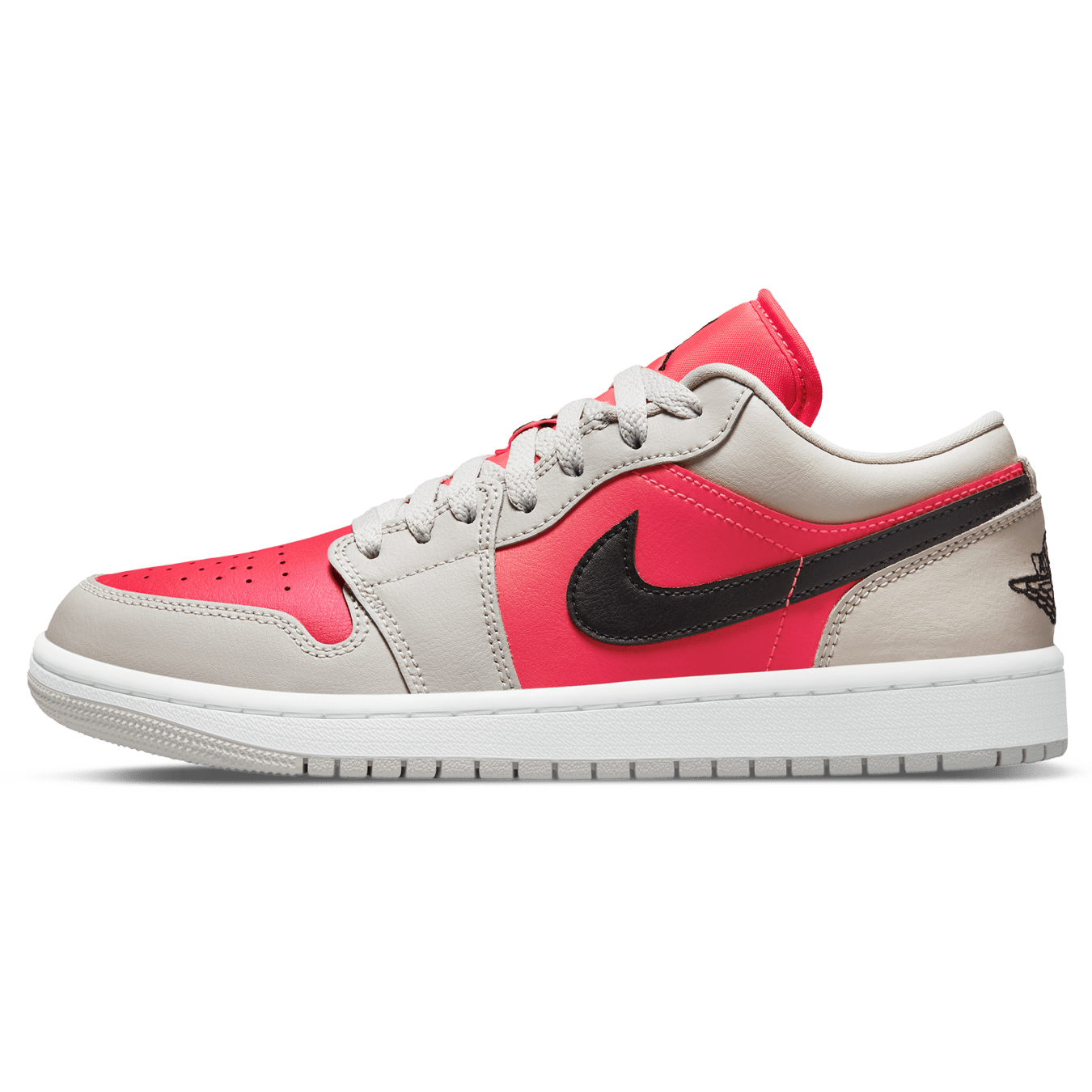 Air Jordan 1 Low Wmns ‘Light Iron Ore Siren Red’