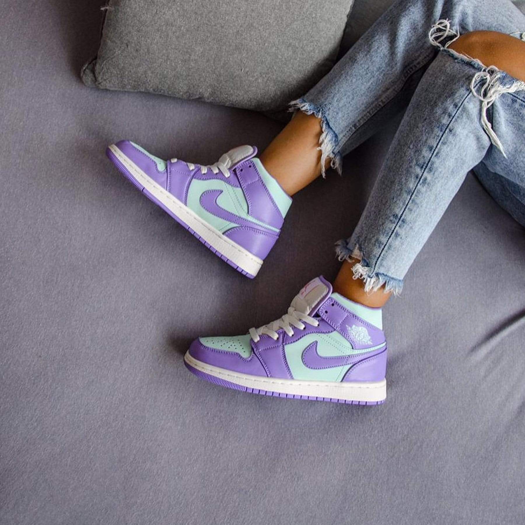 Air Jordan 1 Mid ‘Purple Aqua’