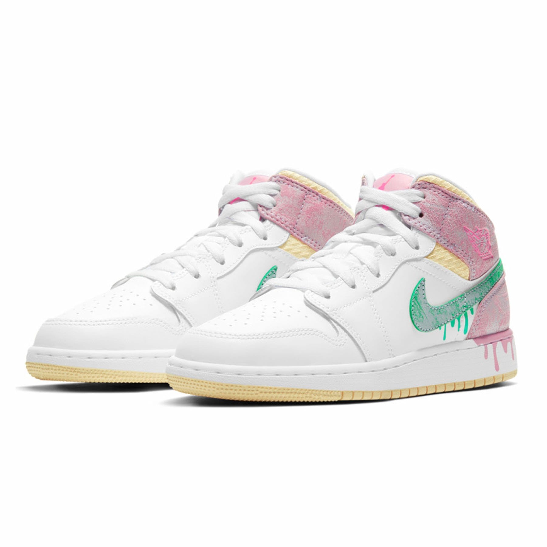 Air Jordan 1 Mid SE GS ‘Paint Drip’