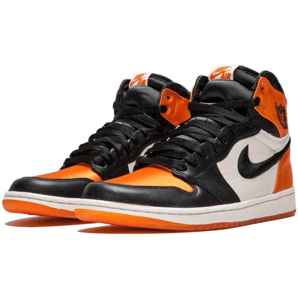 Air Jordan 1 WMNS Satin ‘Shattered Backboard’ Orange Black