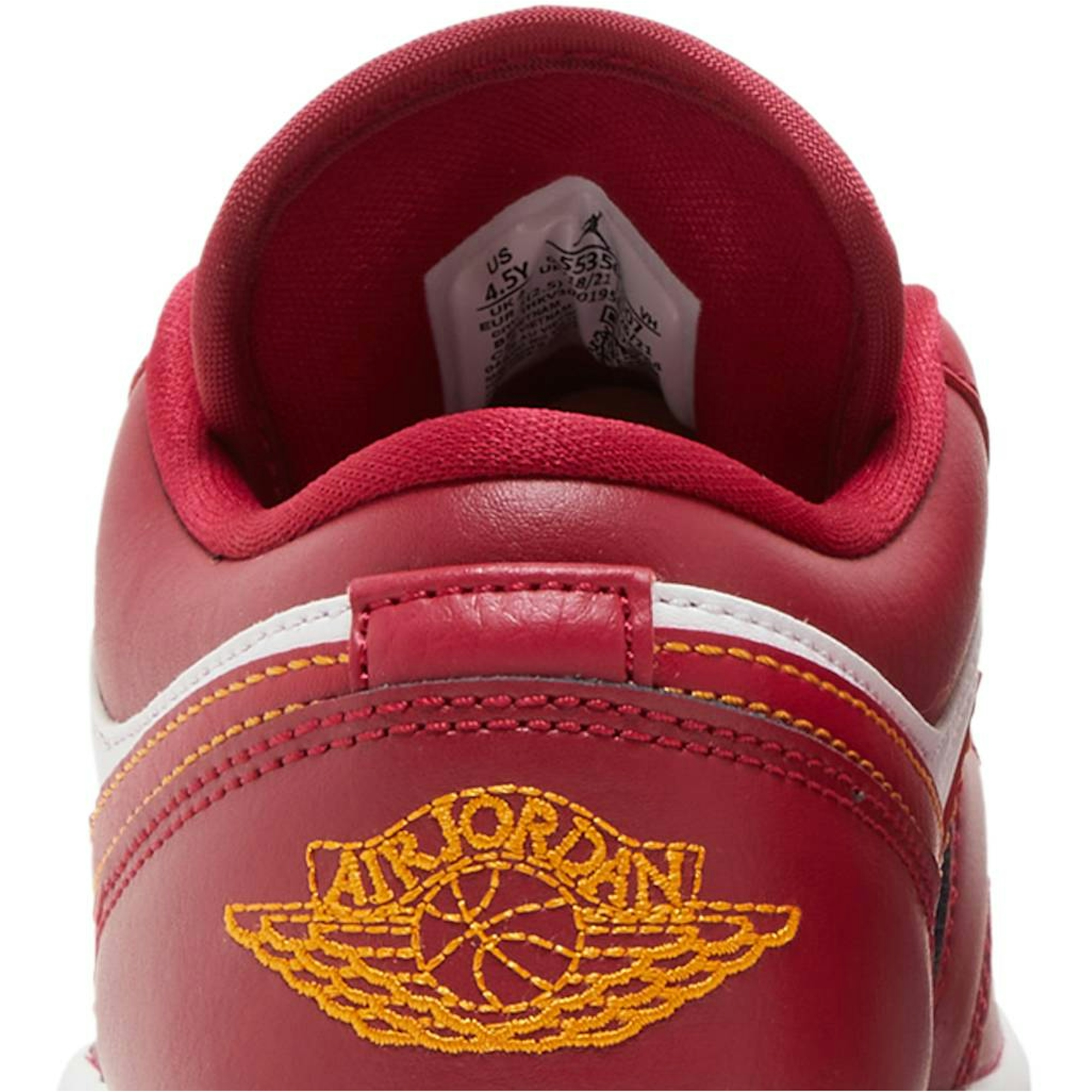 (GS) Air Jordan 1 Low Cardinal Red 553560-607 IGFul