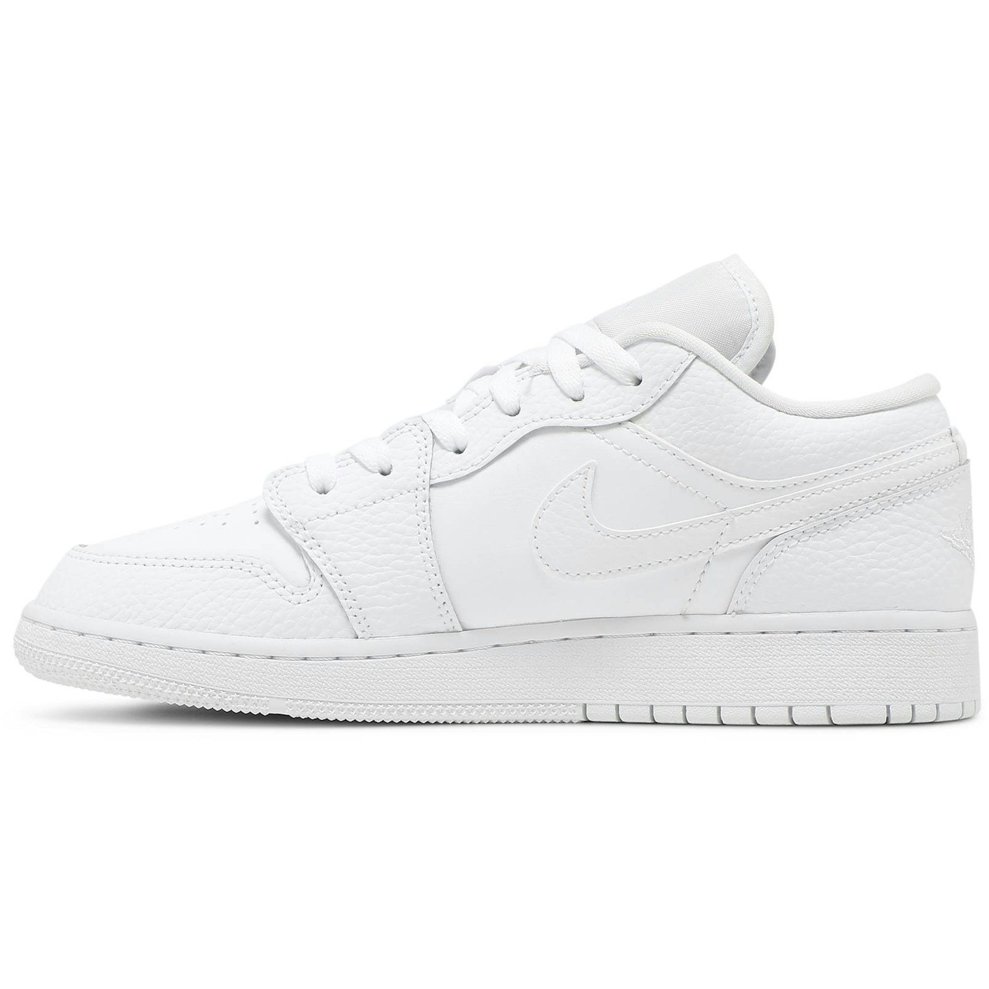 (GS) Air Jordan 1 Low Triple White 553560-130 IGFul