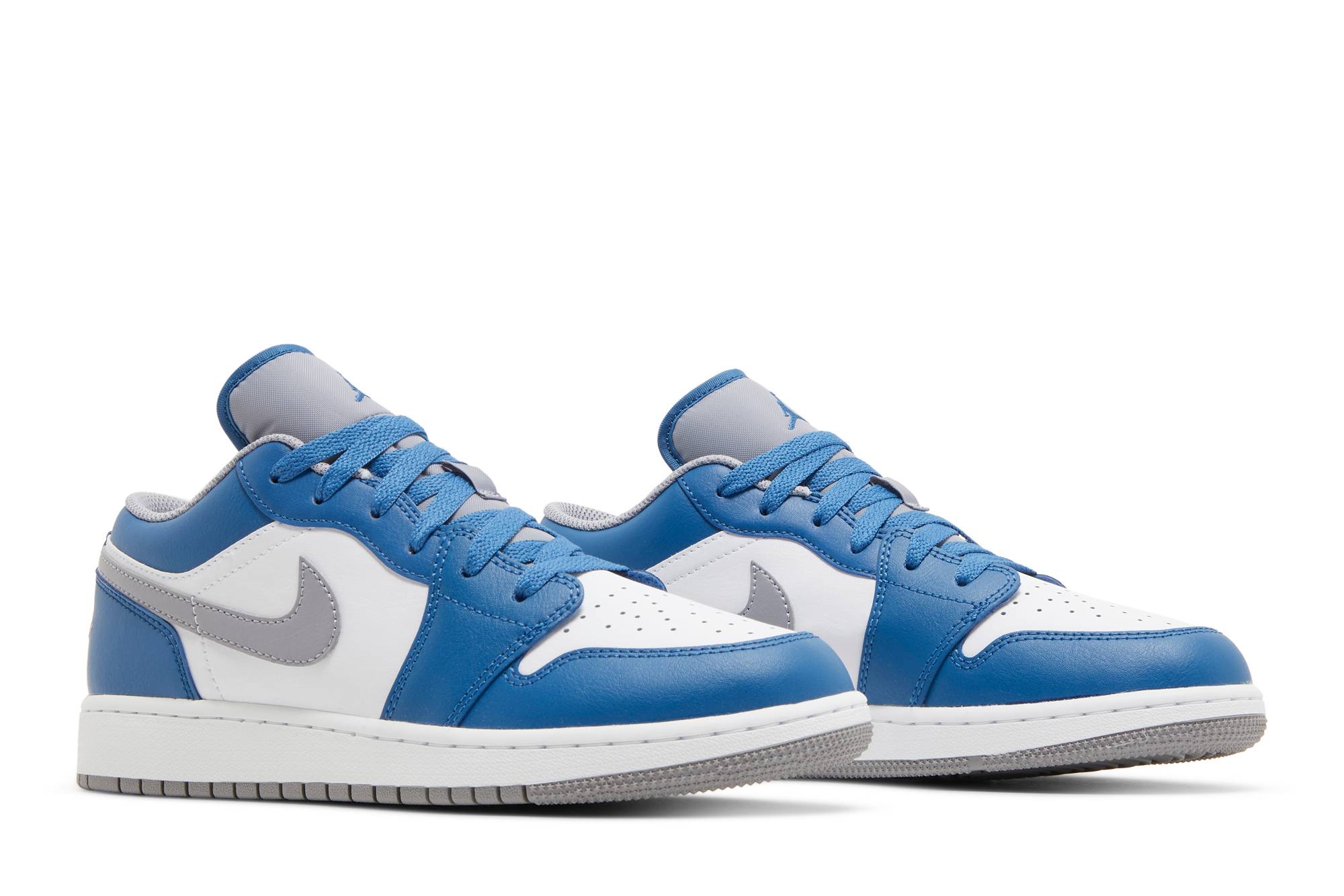(GS) Air Jordan 1 Low ‚True Blue Cement‘ 553560-412