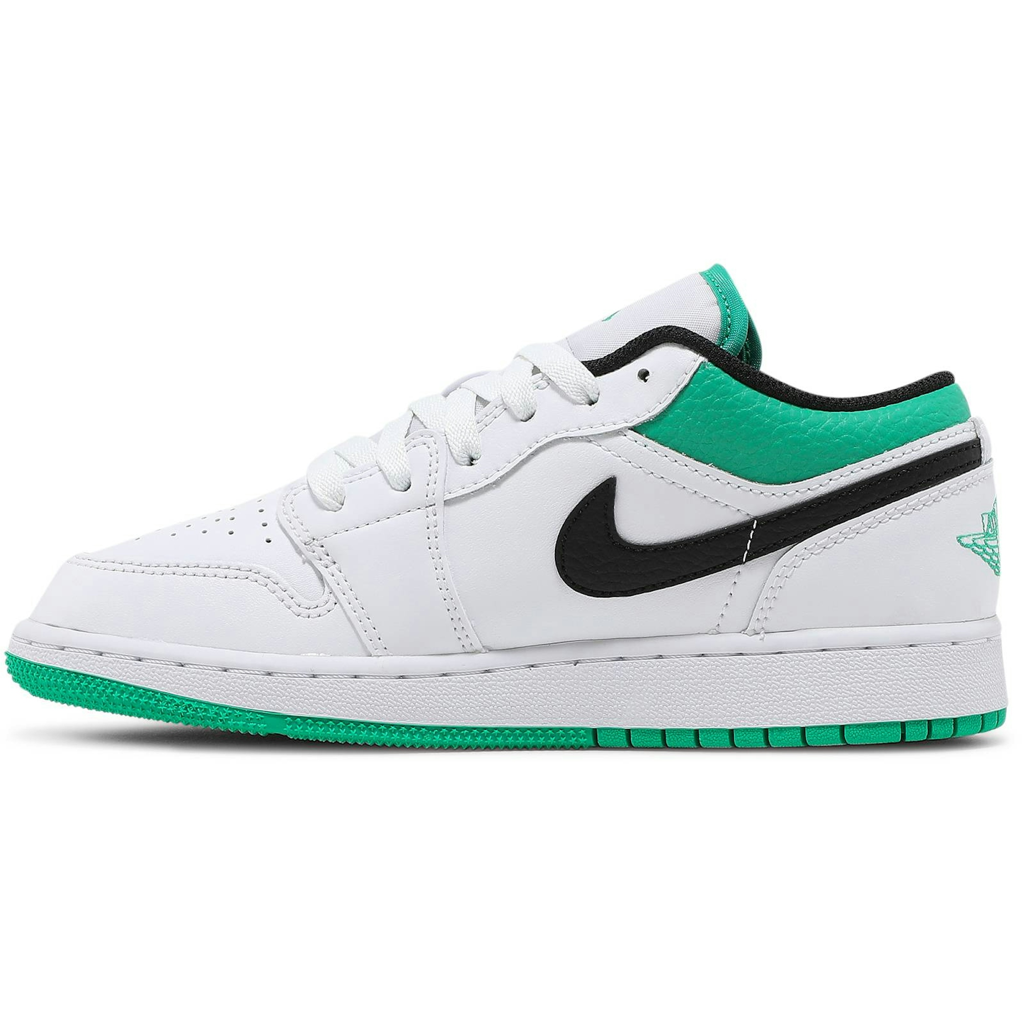 (GS) Air Jordan 1 Low ‘White Lucky Green’ 553560-129