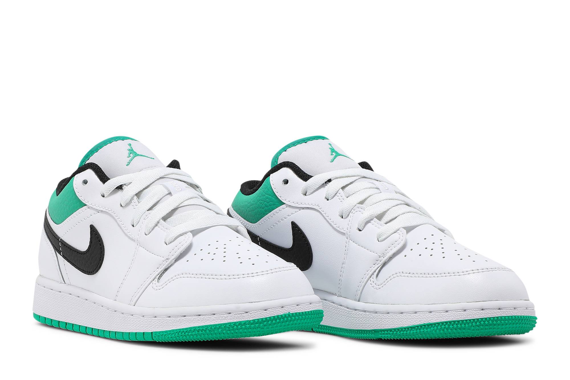 (GS) Air Jordan 1 Low ‘White Lucky Green’ 553560-129