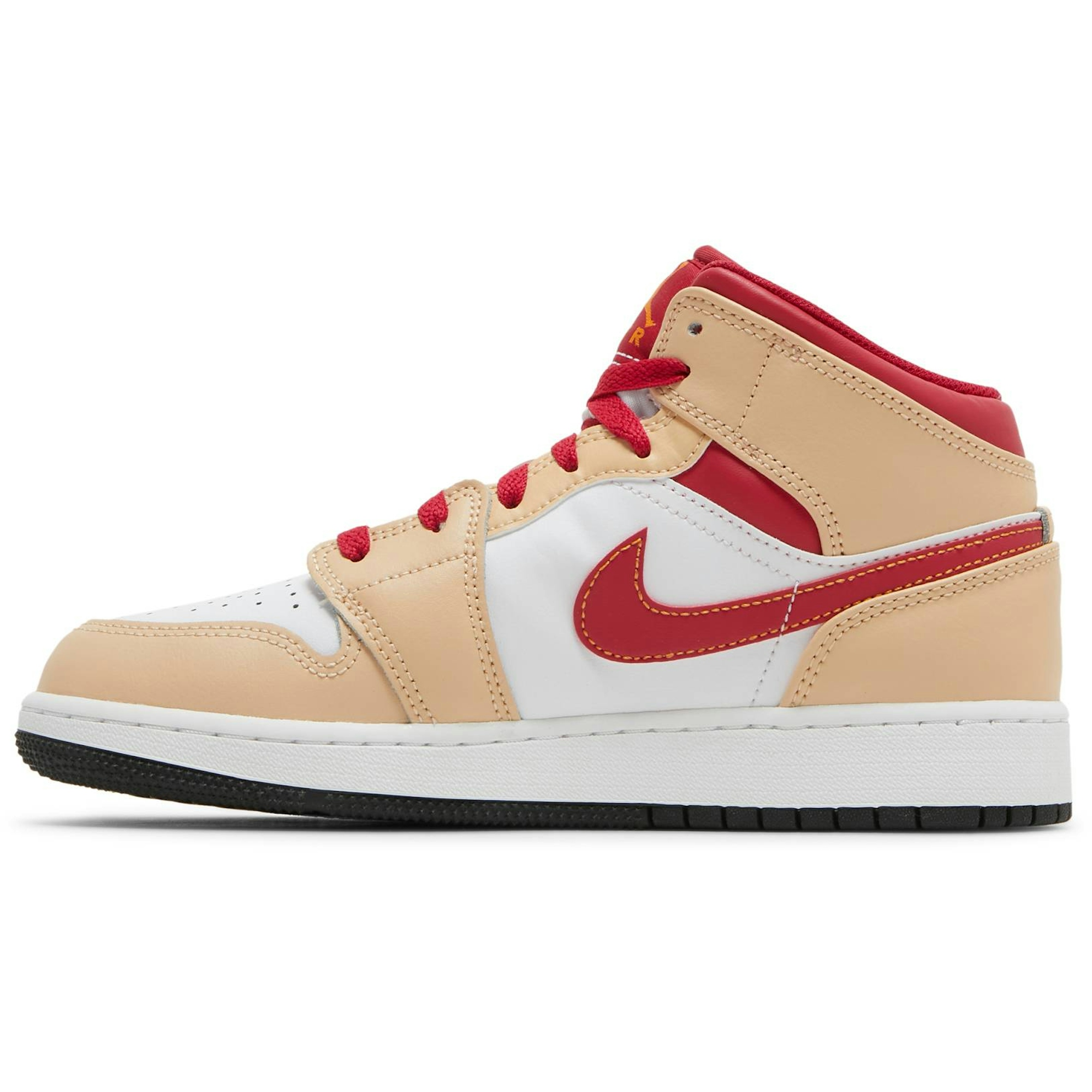 (GS) Air Jordan 1 Mid ‘Beige Red’ 554725-201