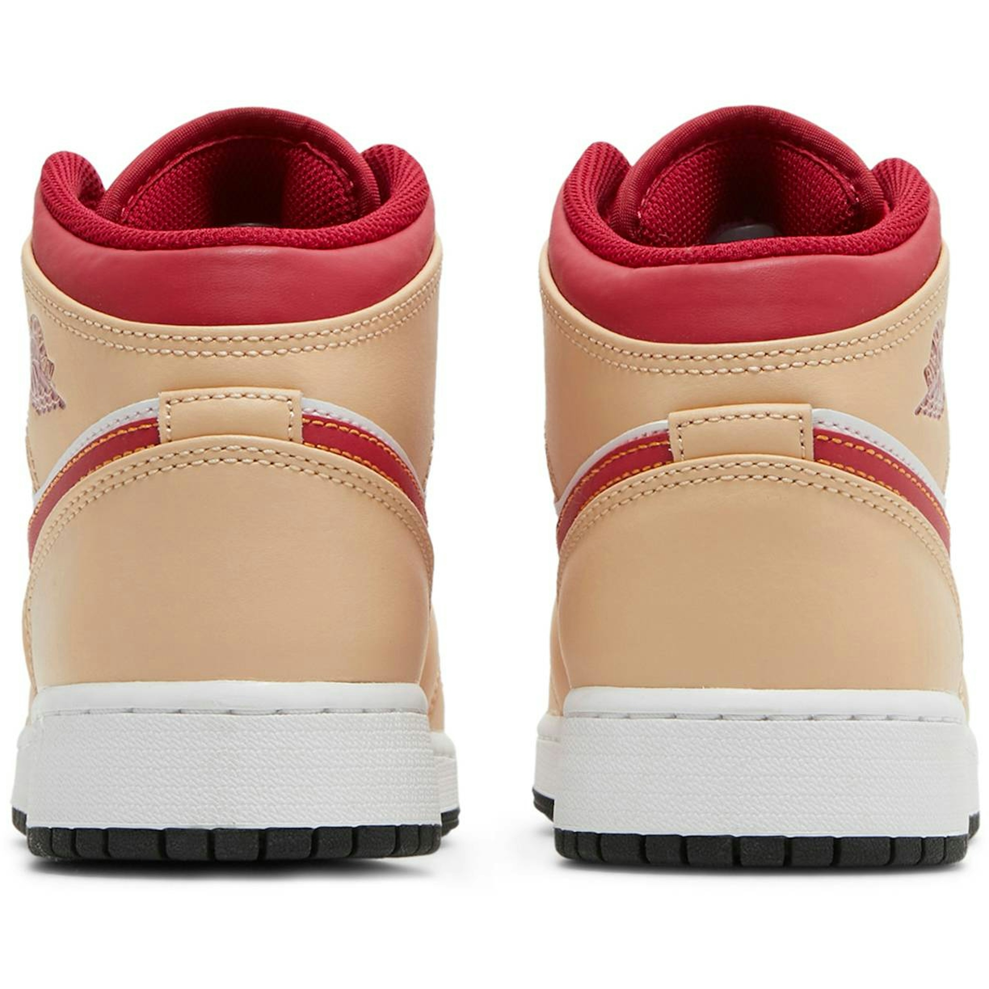 (GS) Air Jordan 1 Mid ‘Beige Red’ 554725-201