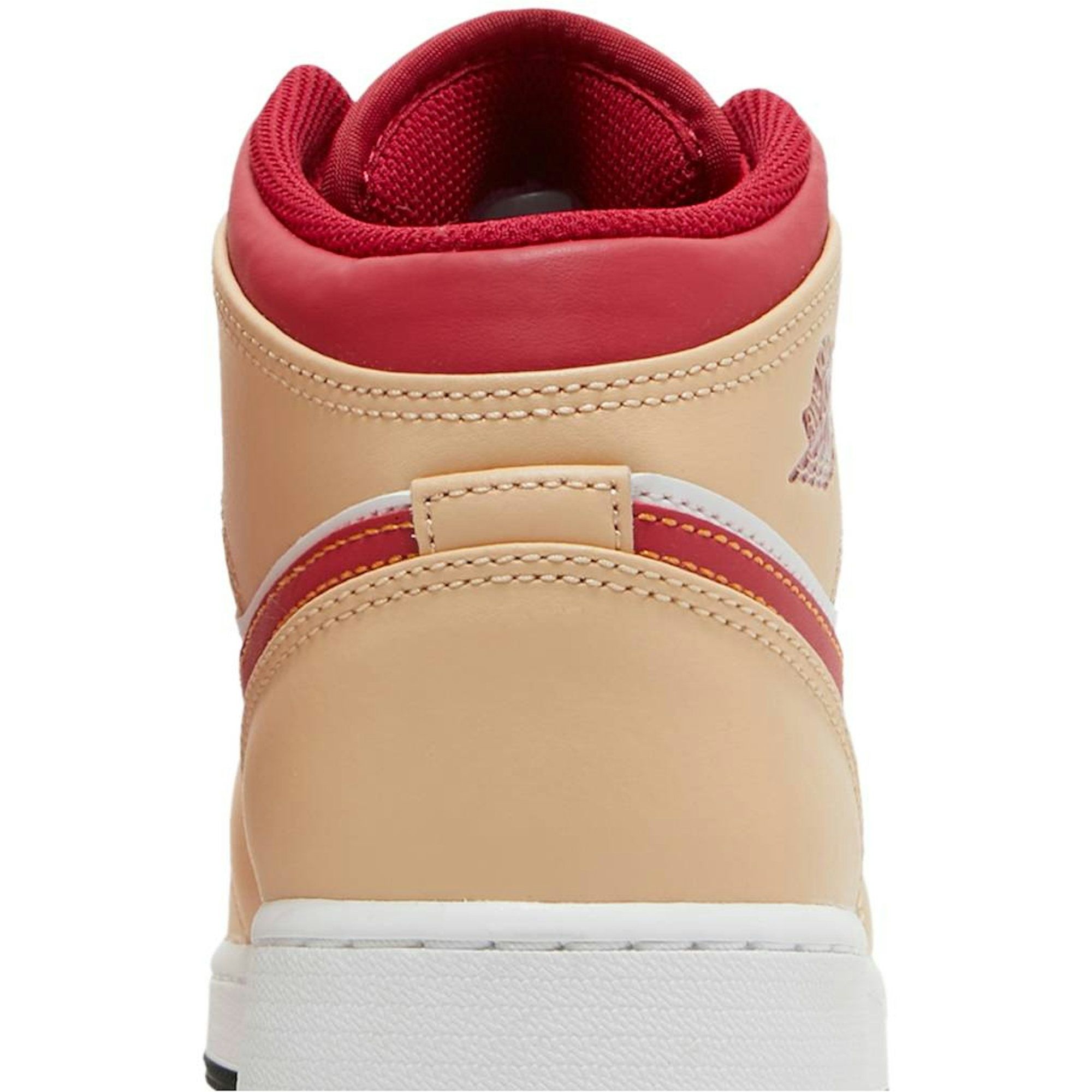 (GS) Air Jordan 1 Mid ‘Beige Red’ 554725-201