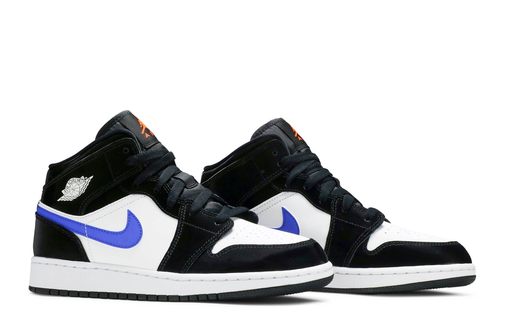 (GS) Air Jordan 1 Mid ‘Black Racer Blue’ 554725-084