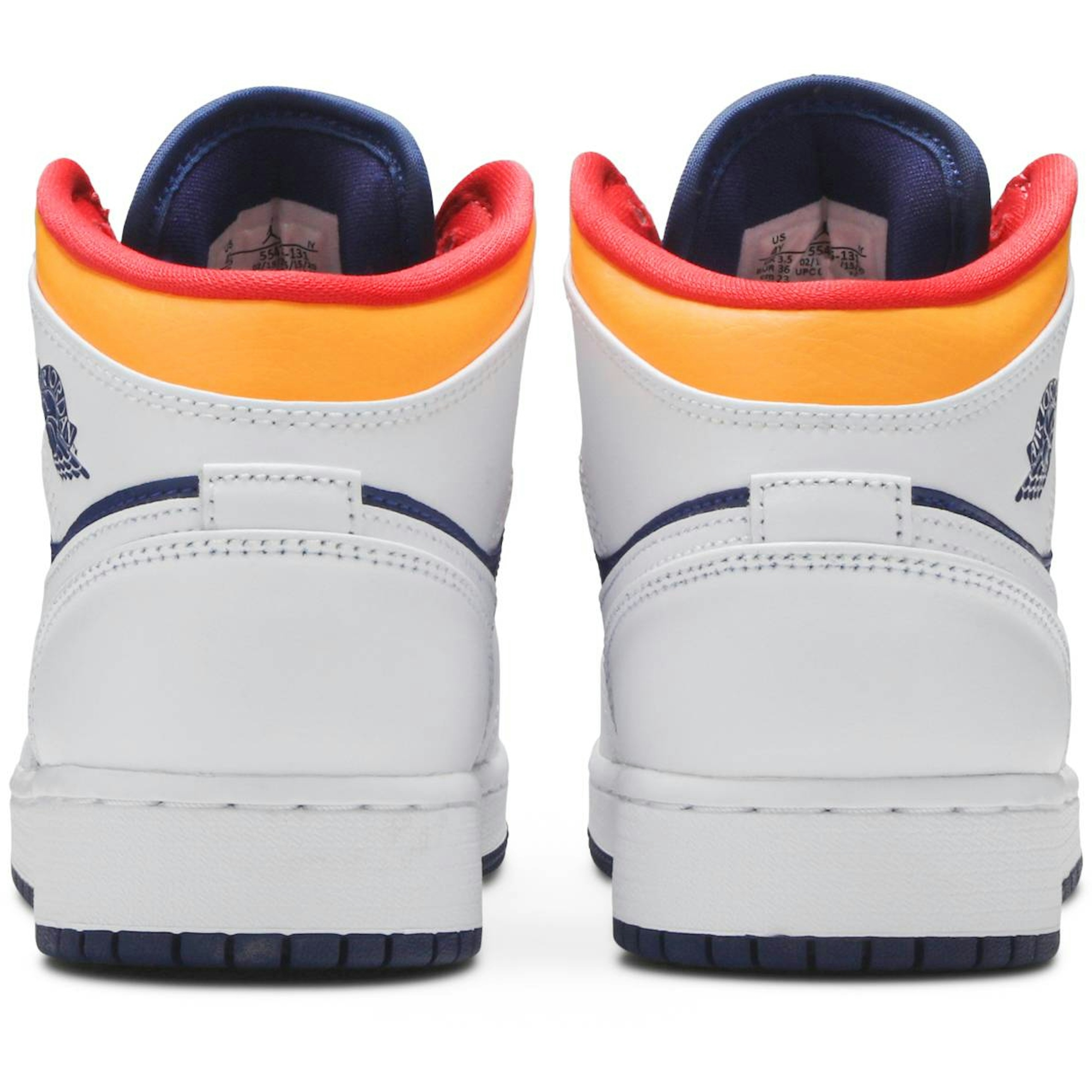 (GS) Air Jordan 1 Mid ‚White Deep Royal Blue‘ 554725-131