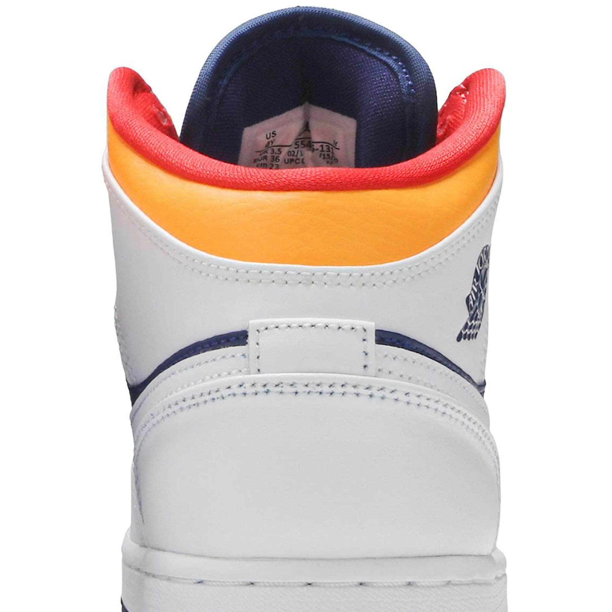 (GS) Air Jordan 1 Mid ‚White Deep Royal Blue‘ 554725-131