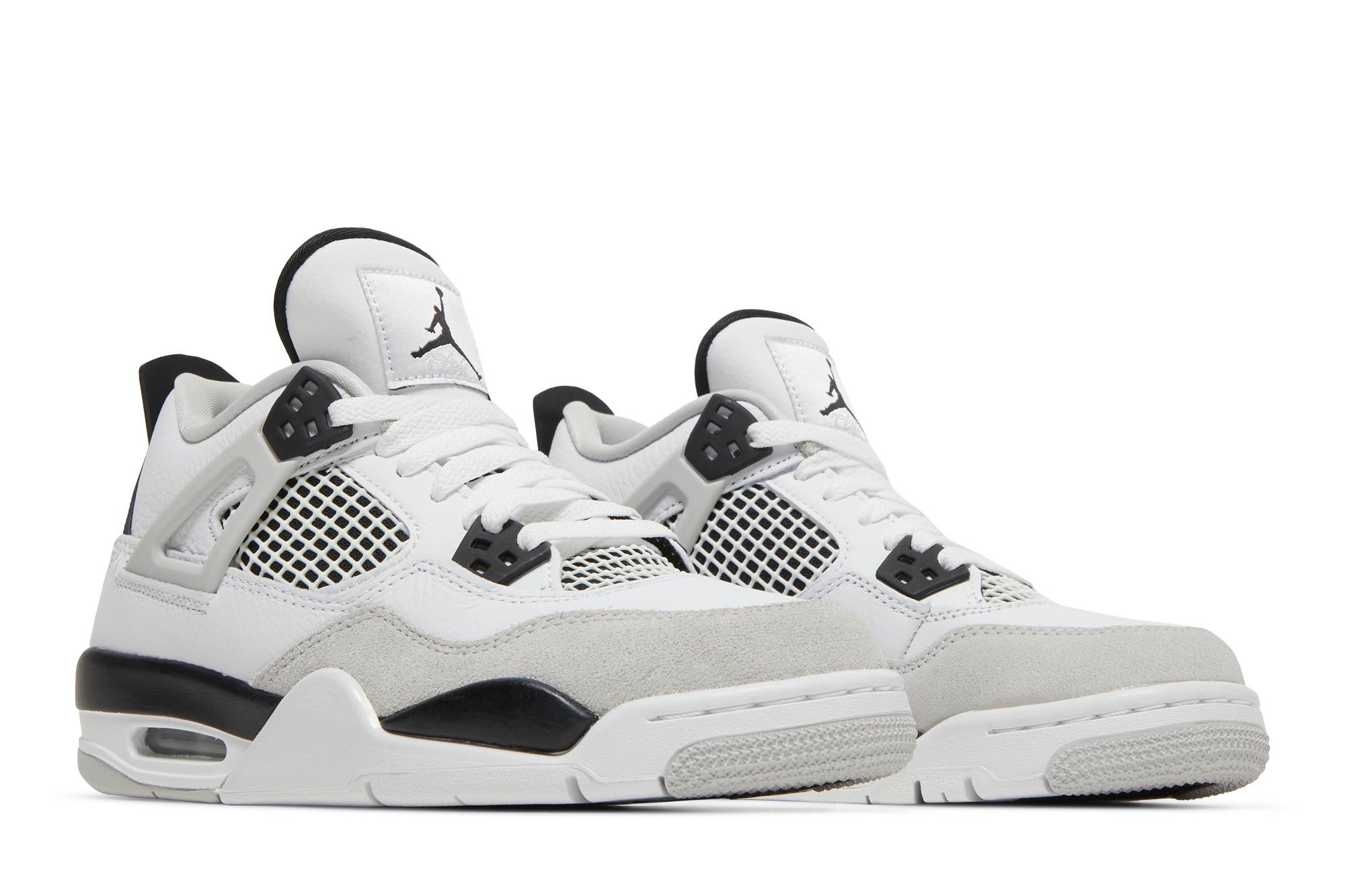 (GS) Air Jordan 4 Retro ‘Military Black’ 408452-111