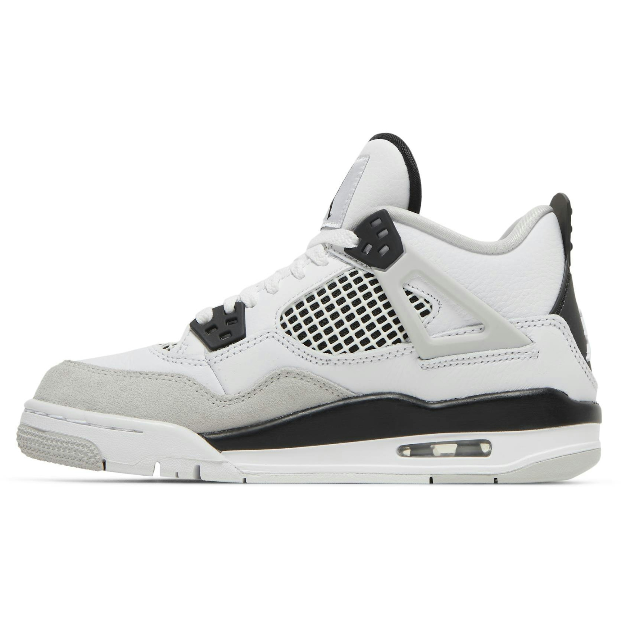 (GS) Air Jordan 4 Retro ‘Military Black’ 408452-111