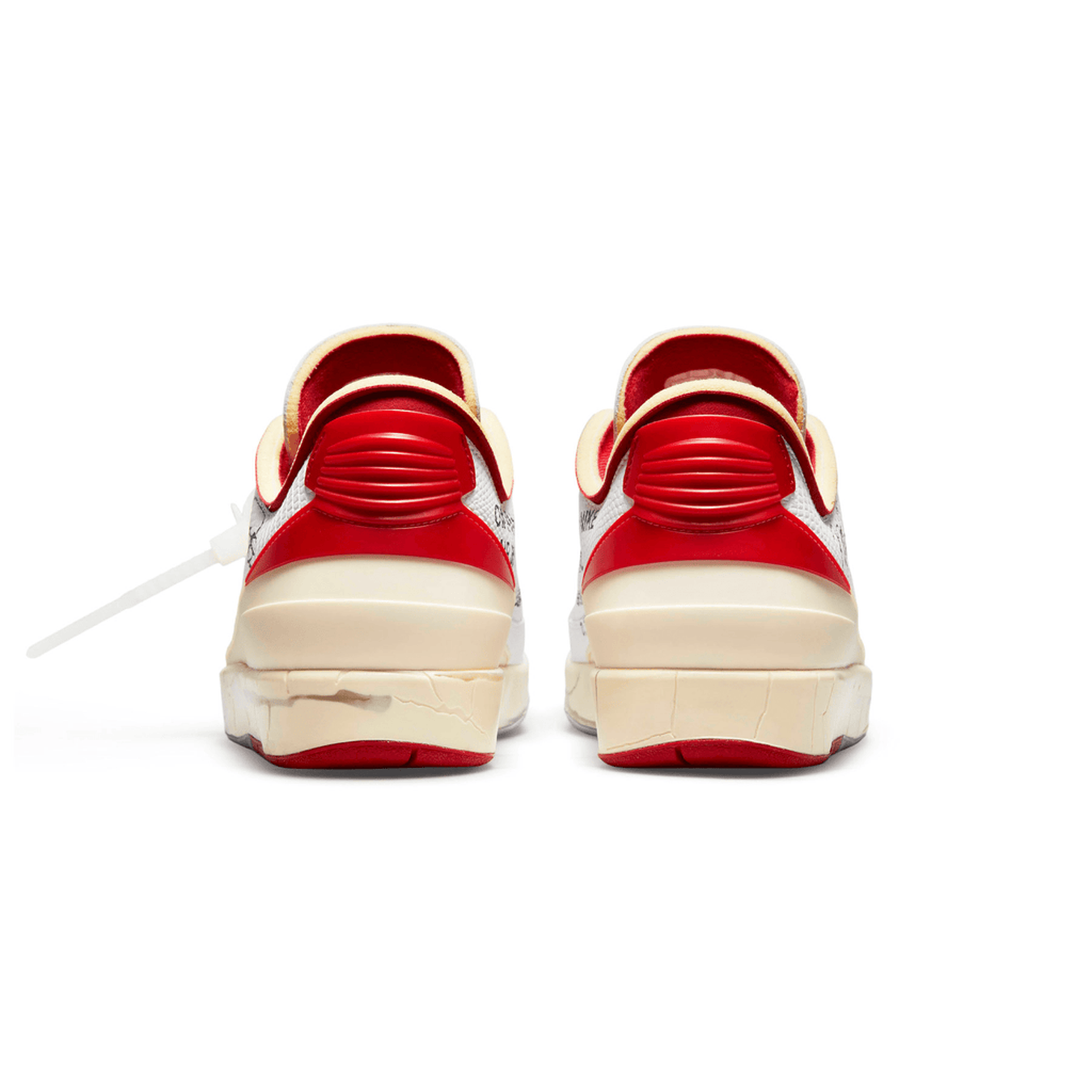 Off-White x Air Jordan 2 Retro Low SP ‚White Varsity Red‘