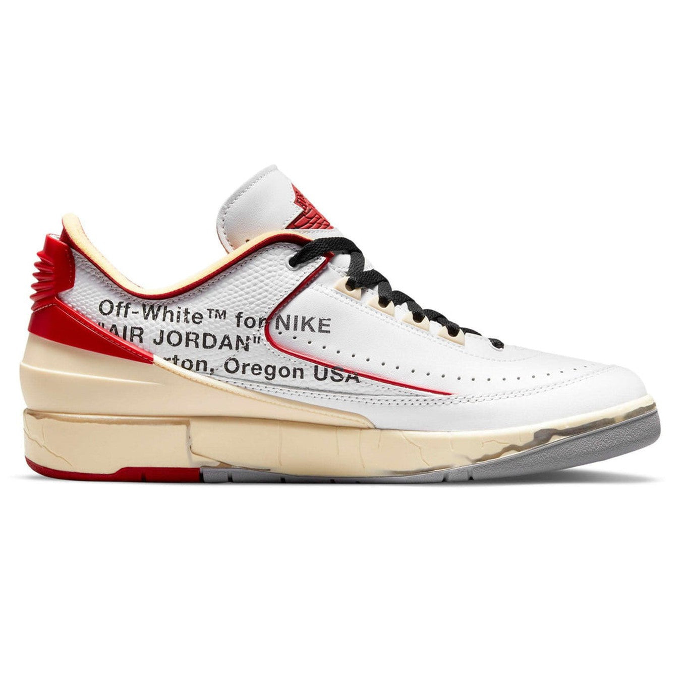 Off-White x Air Jordan 2 Retro Low SP ‚White Varsity Red‘