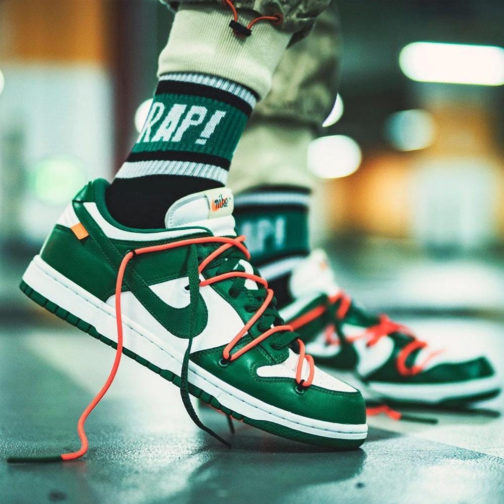 OFF-WHITE x Nike Dunk Low ‘Pine Green’