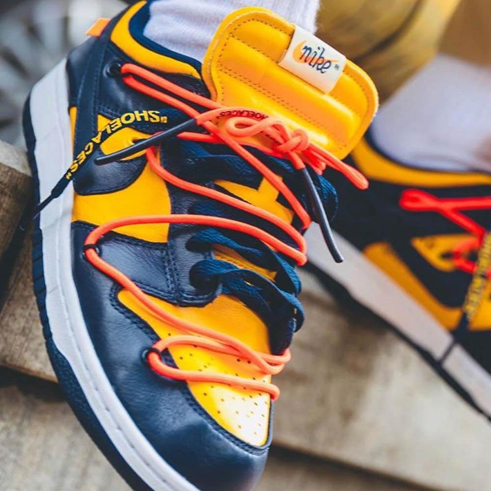OFF-WHITE x Nike Dunk Low ‘University Gold’