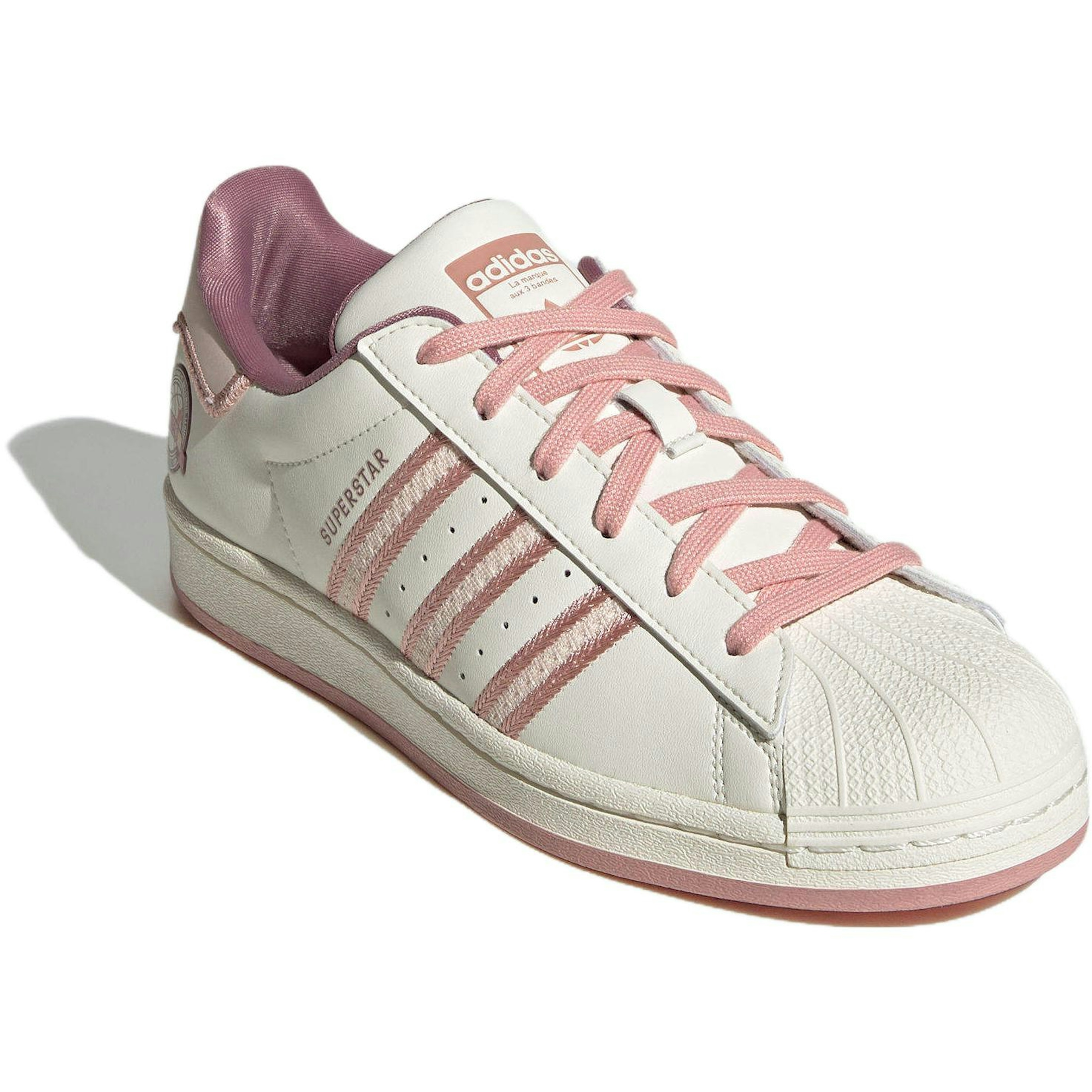 (W) adidas Originals Superstar Shoes Cream White Pink IE5528 IGFul