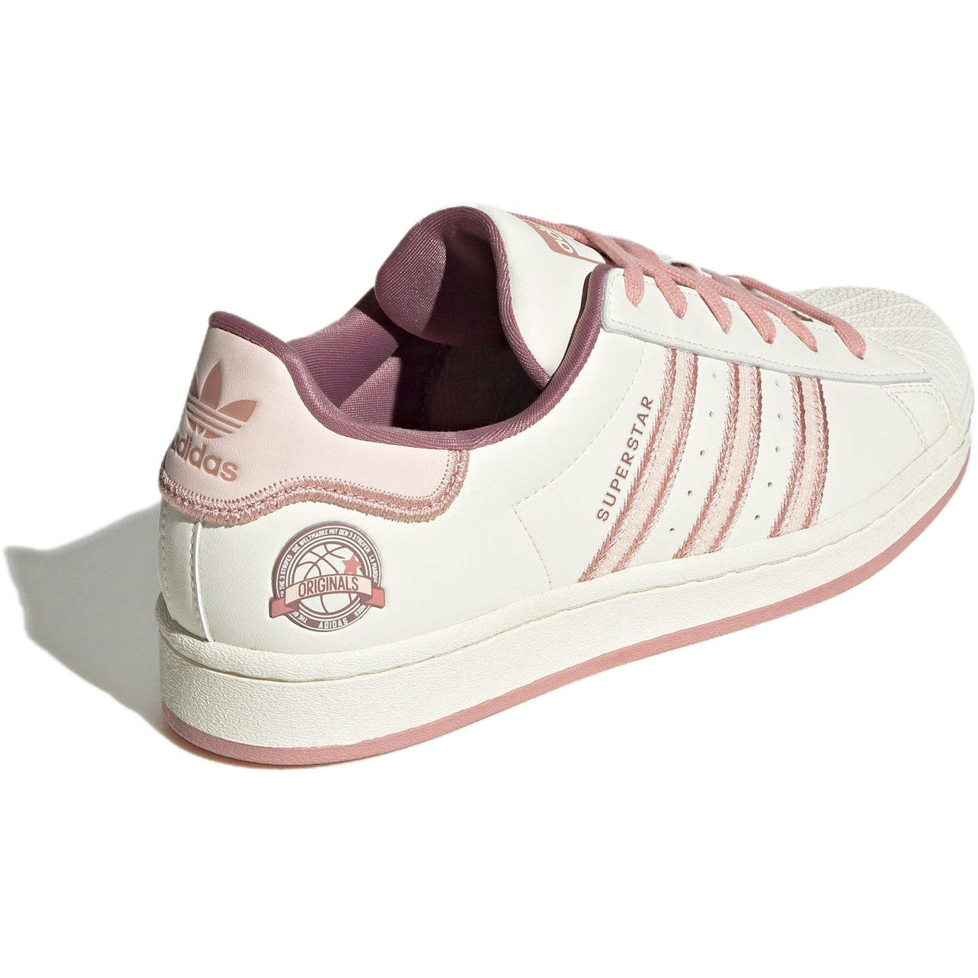 (W) adidas Originals Superstar Shoes Cream White Pink IE5528 IGFul