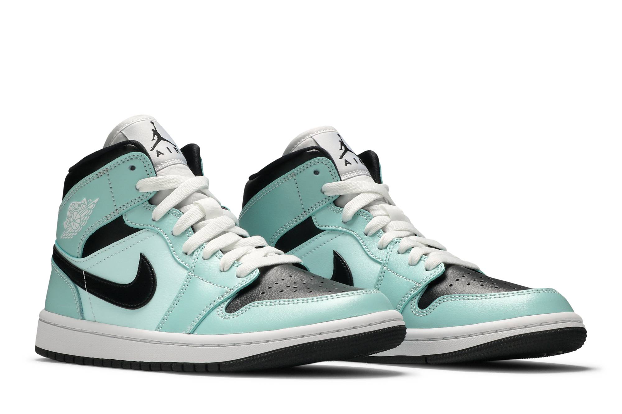(W) Air Jordan 1 Mid Aqua Black BQ6472-300 IGFul