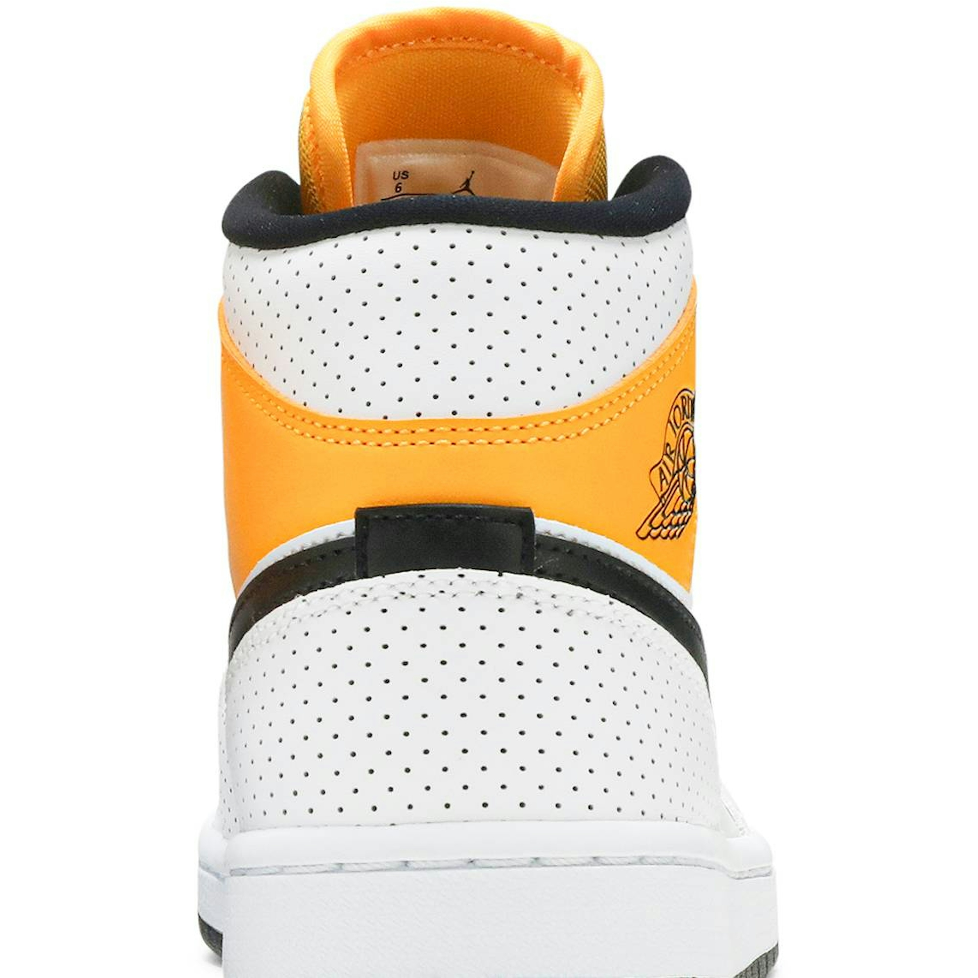 (W) Air Jordan 1 Mid ‘Perforated – White University Gold’ BQ6472-107