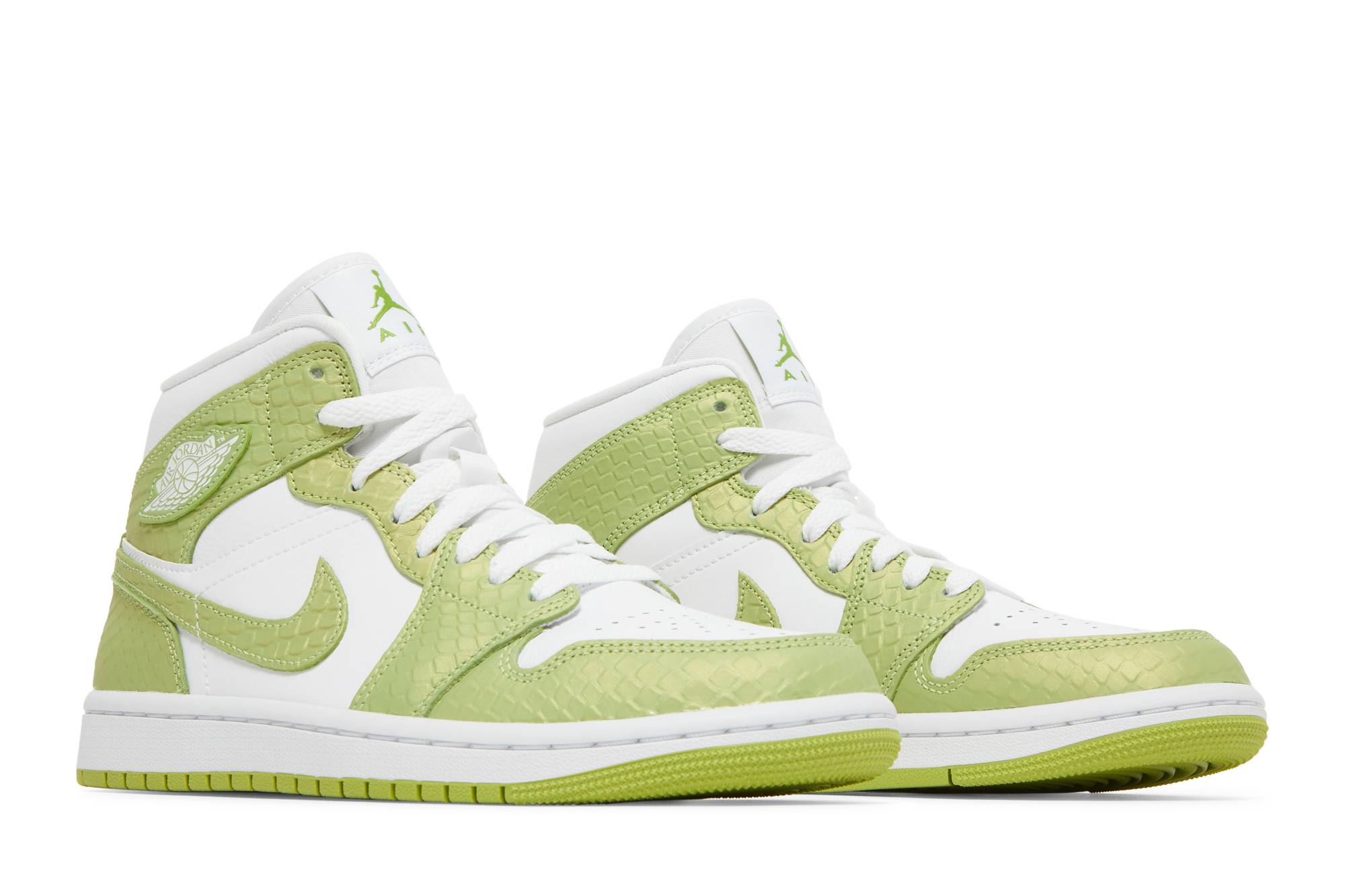 (W) Air Jordan 1 Mid SE Green Python DV2959-113 IGFul