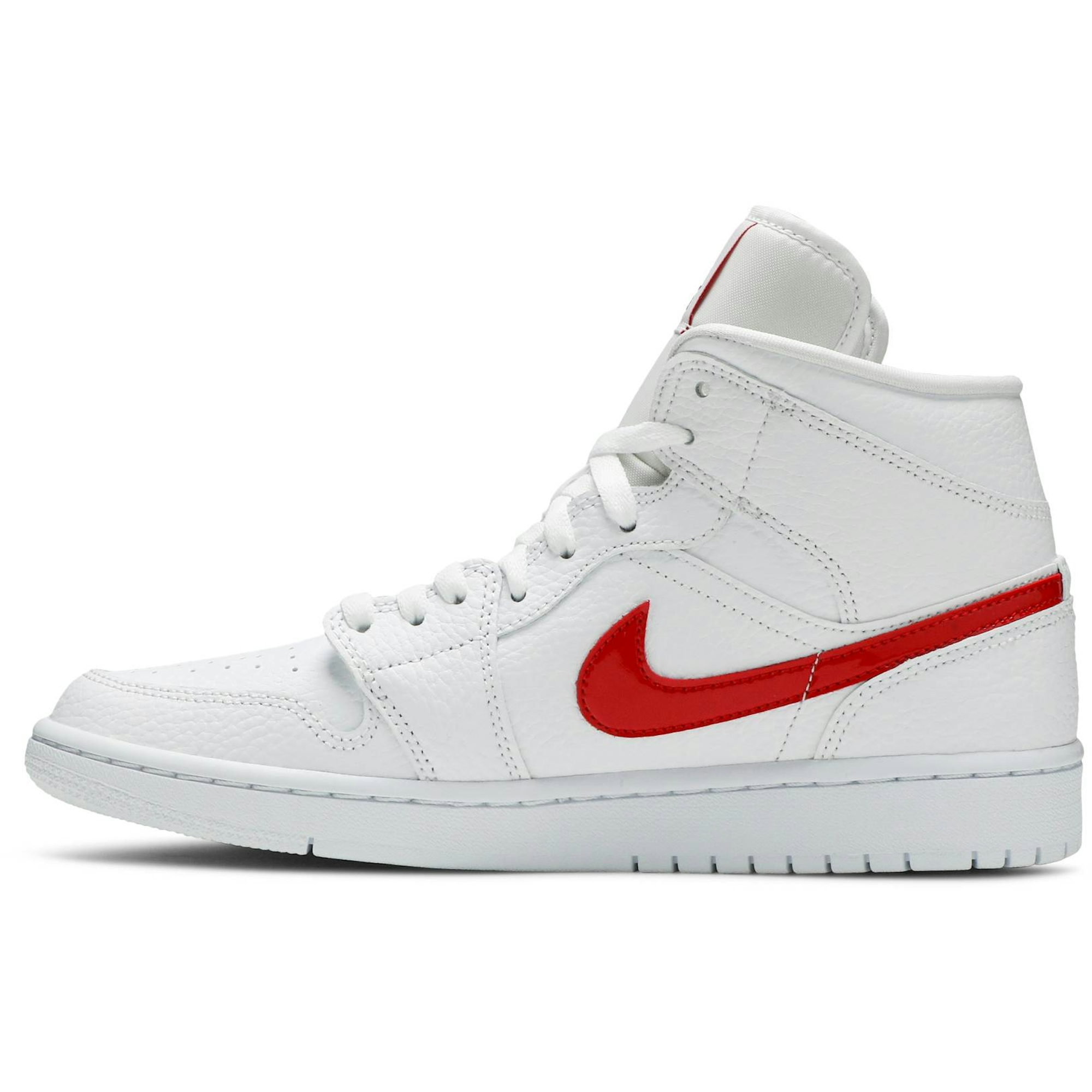 (W) Air Jordan 1 Mid White University Red BQ6472-106 IGFul