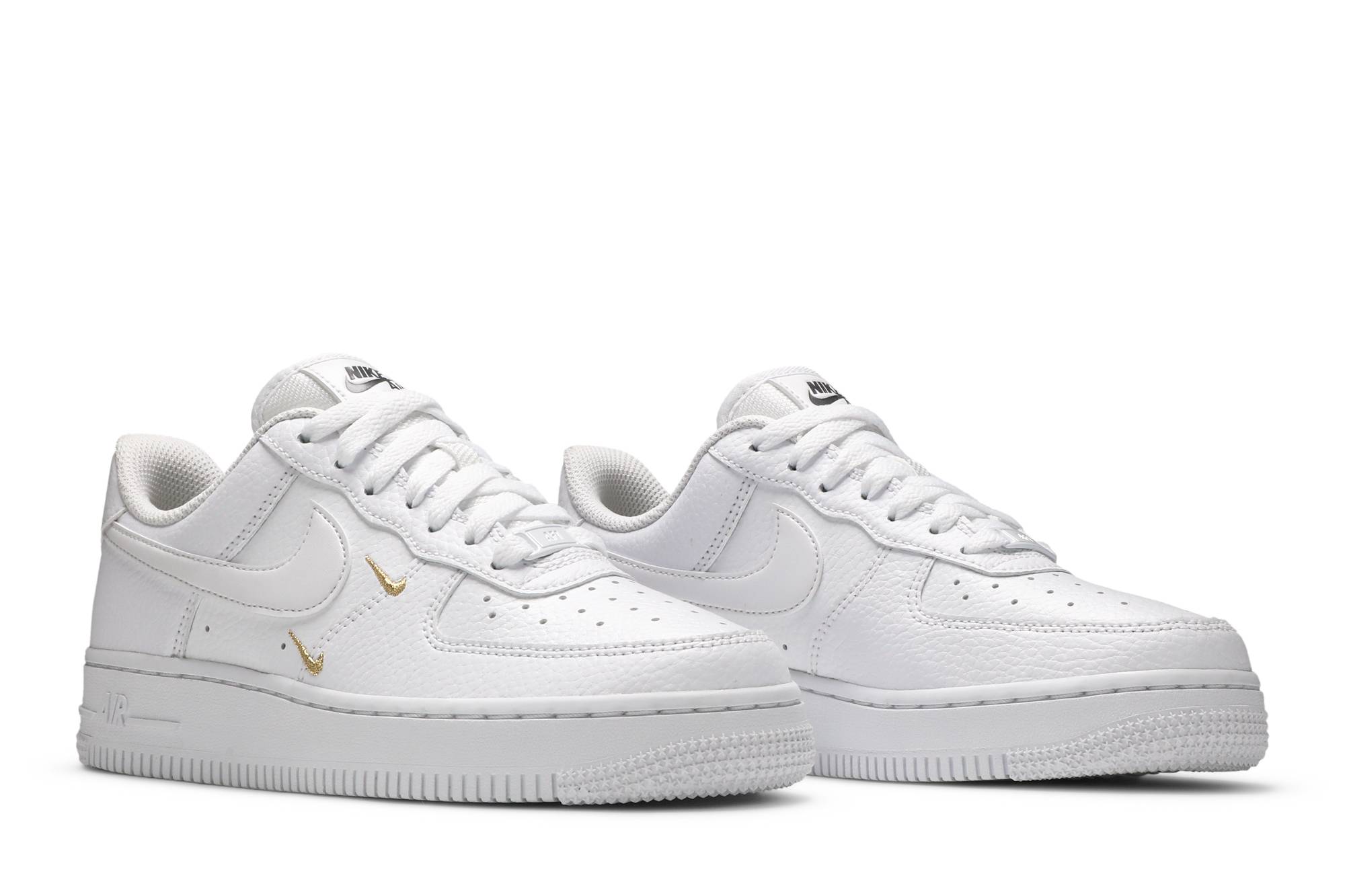 (W) Nike Air Force 1 Low 07 Essential White Metallic Gold CT1989-100 IGFul