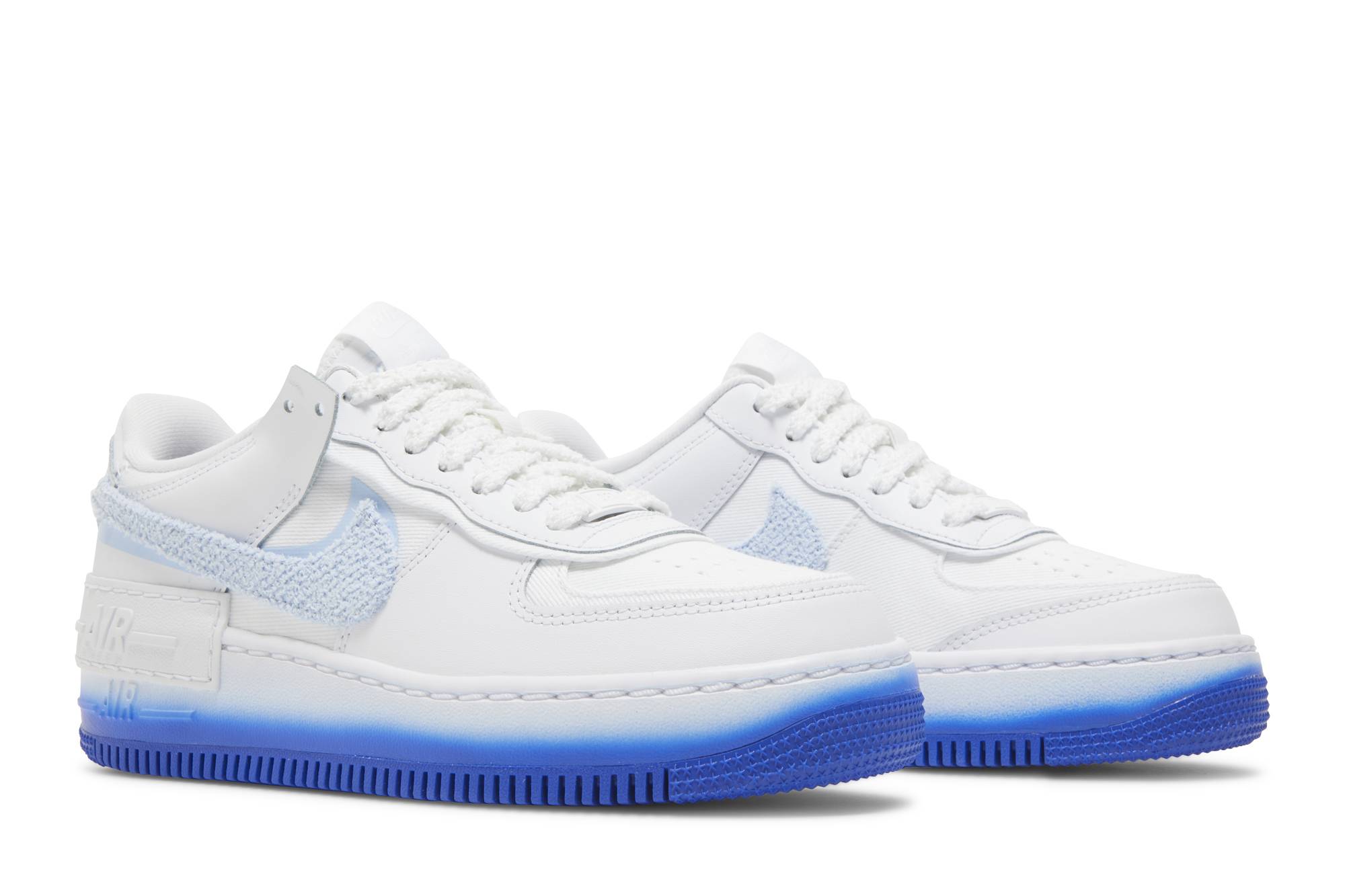 (W) Nike Air Force 1 Shadow ‘Chenille Swoosh – Blue Tint’ FJ4567-100