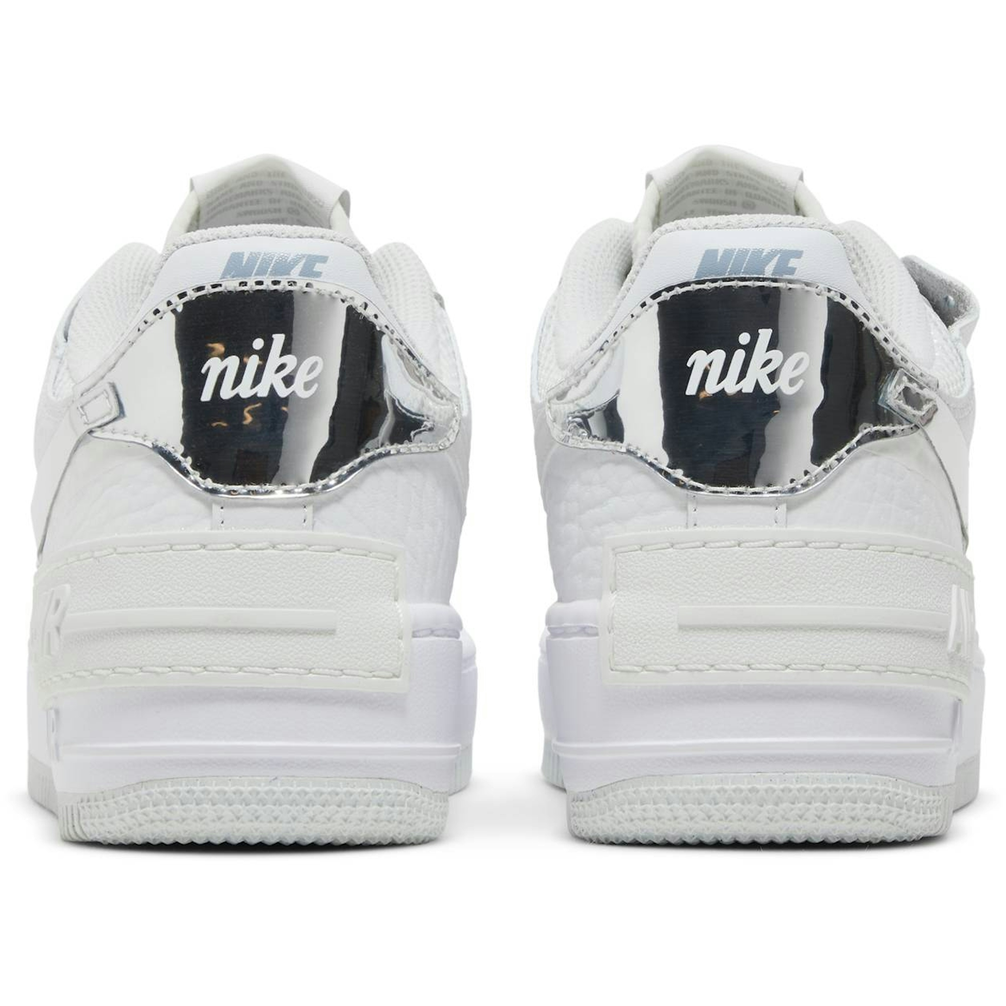 (W) Nike Air Force 1 Shadow White Metallic Silver DQ0837-100 IGFul