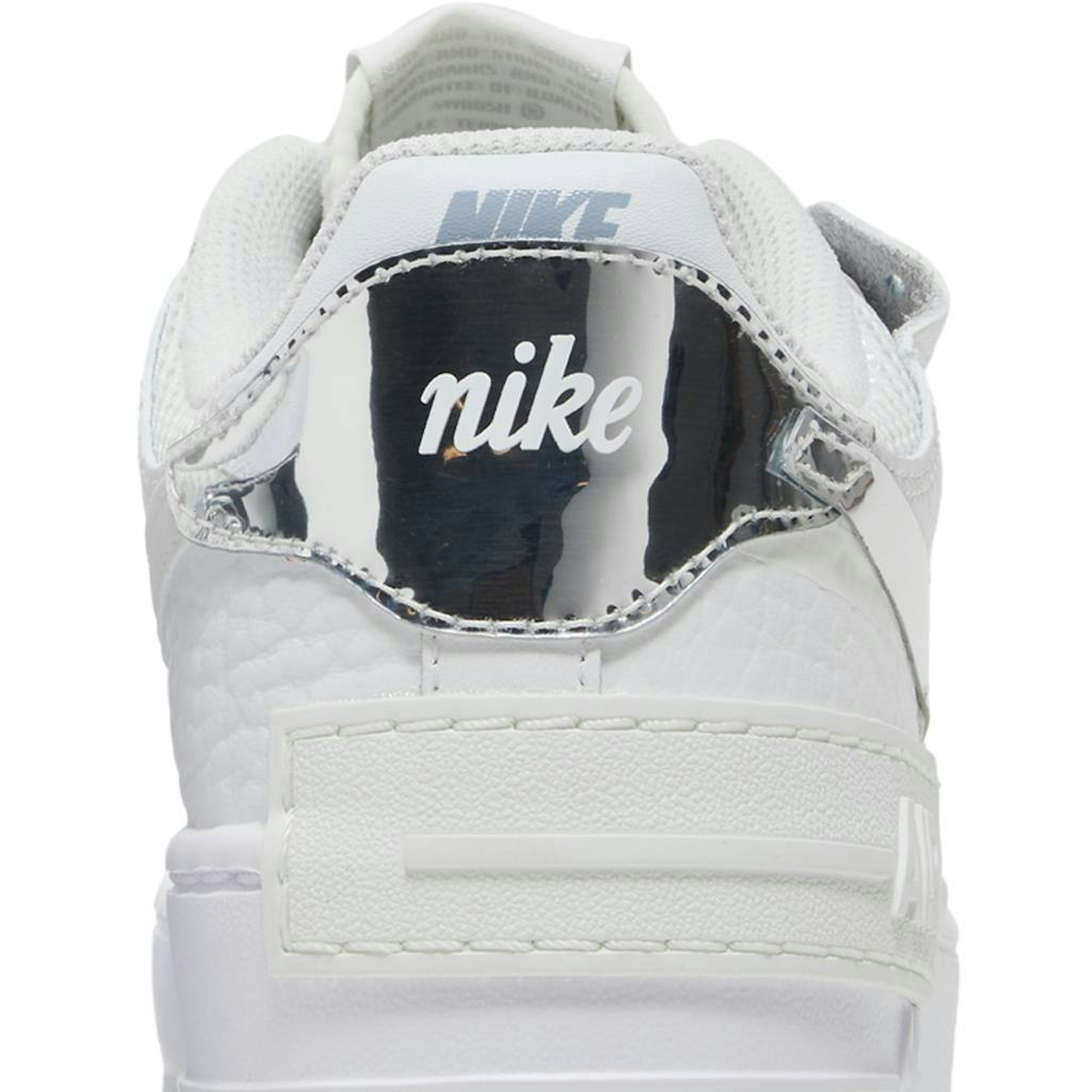 (W) Nike Air Force 1 Shadow White Metallic Silver DQ0837-100 IGFul