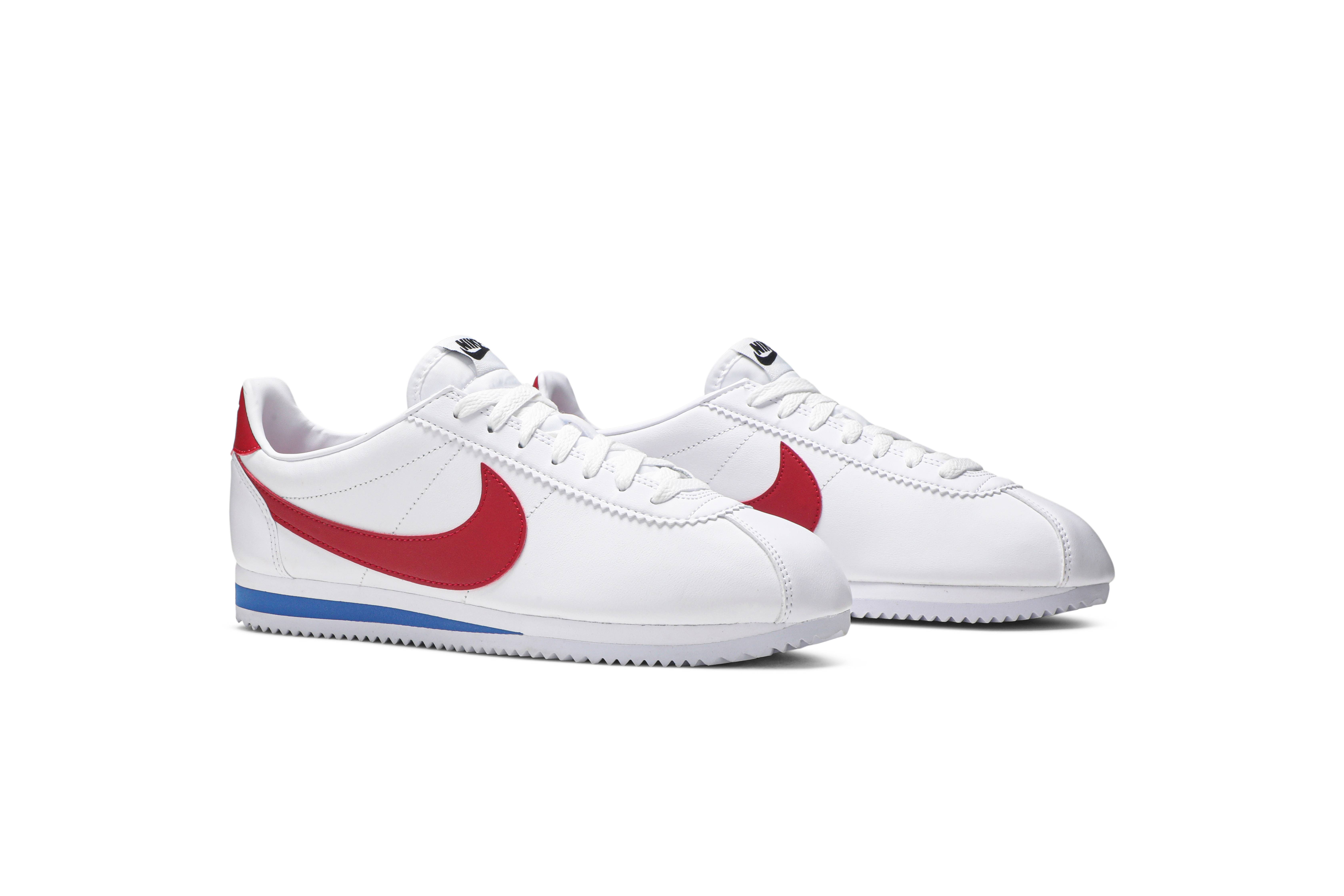 (W) Nike Classic Cortez Leather ‘White Red’ 807471-103